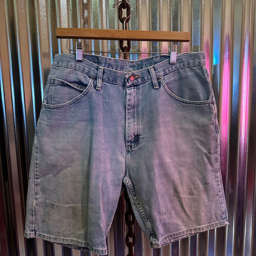 Wrangler Light Blue Jean Shorts for Men